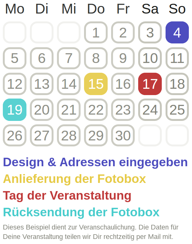 Demo Kalender